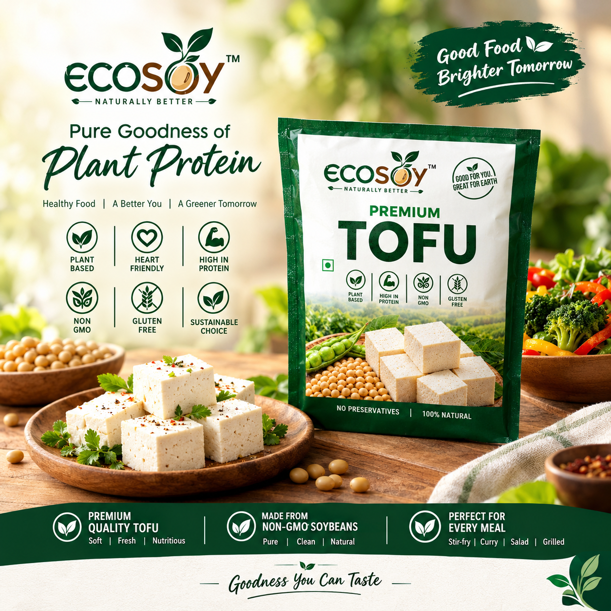 EcoSoy Premium Fresh Tofu in Bhilai